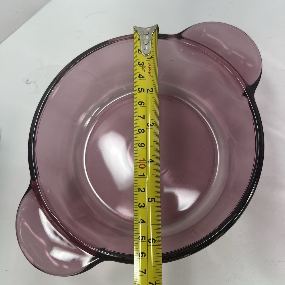 Corning Visions Casserole Dish Set Amethyst Purple Excellent Vintage 1174 1148 - Picture 7 of 11